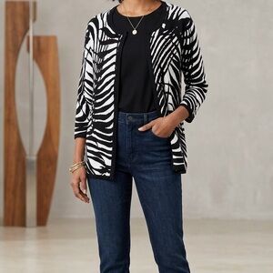 Chico's Printed Cardigan